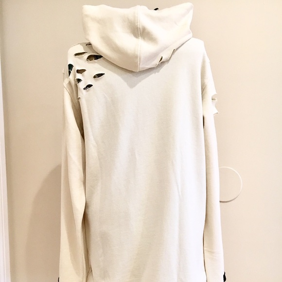 🔴 French Terry Distressed Pullover Hoodie NWT (Only Tobacco/Brown Available) - Picture 4 of 8